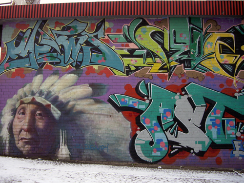 Kent Avenue Indian Chief – Williamsburg Waterfront, Brooklyn