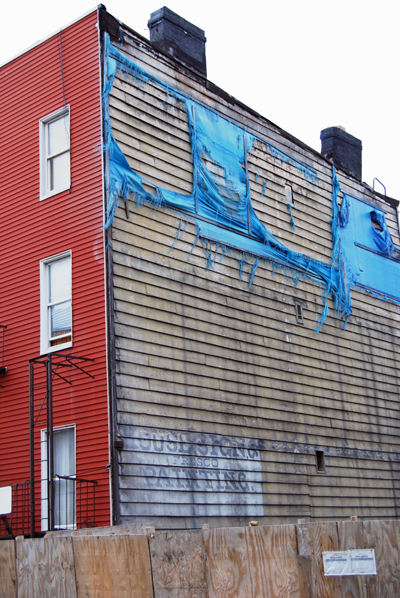 House Signs & Frescos Painted - Huron Street - Greenpoint, Brooklyn