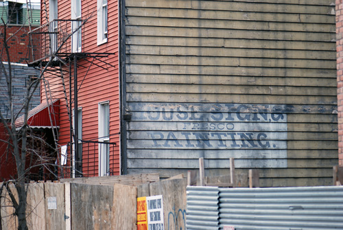House Signs & Frescos Painted - Huron Street - Greenpoint, Brooklyn