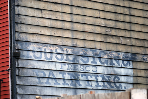 House Signs & Frescos Painted - Huron Street - Greenpoint, Brooklyn