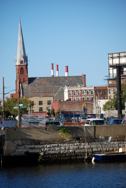 Newtown Creek from Greenpoint - Savings Bank - LIRR - © Frank H. Jump Newtown Creek from Greenpoint - Savings Bank - LIRR - © Frank H. Jump