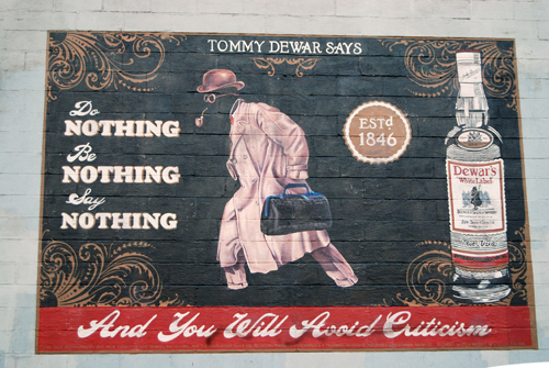 Colossal Media Dewars Ad in Red Hook