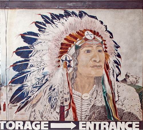 Indian Chief Mural – Hollywood Bowl Self-Storage – Argyle Avenue