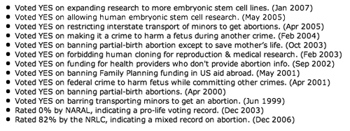 Fossella on Abortion