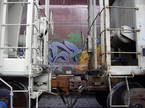 Between Train Cars - Ft Lauderdale, FL - Under I-95