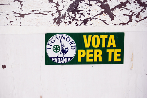 Northern Italian Separatists (Right-Wing) - Pont Canavese © Frank H. Jump