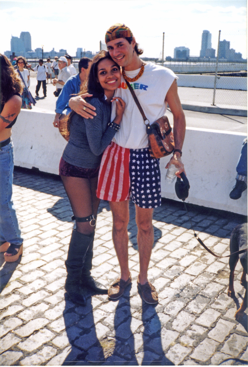NYC LGBT Pride 1997 – Rosario Dawson & Uncle Frank