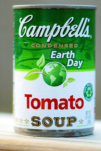 google earth day wallpaper. Earth Day Campbell#39;s Soup Can