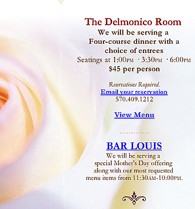 Hotel Fauchere Mother's Day