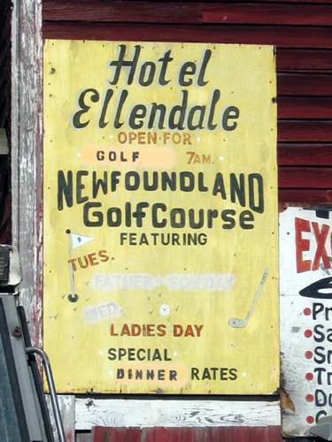 Hotel Ellendale - © Frank H. Jump Hotel Ellendale - Newfoundland Golf Course - © Frank H. Jump