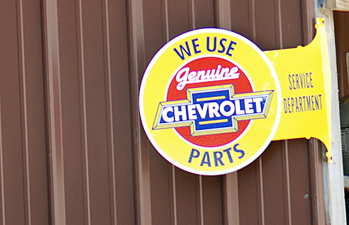Chevy Parts Sign