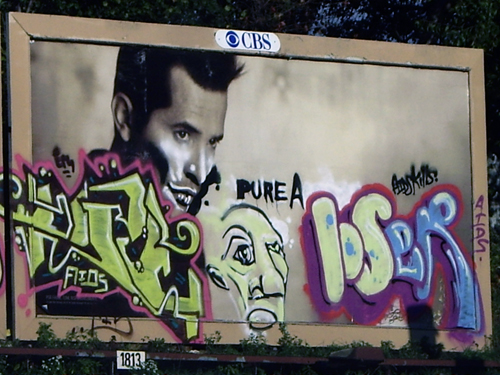 AIDS Kills - Billboard Under the Pulaski Skyway Approach to the Holland Tunnel - Jersey City