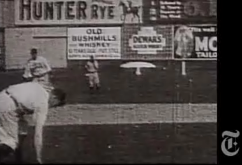 Christy Mathewson @ Polo Grounds in 1906 - Earliest film document of baseball - NY Times